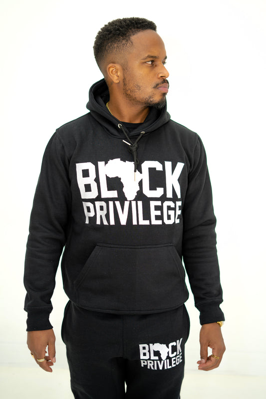 Black Privilege Hoodie + Jogger Set BLACK