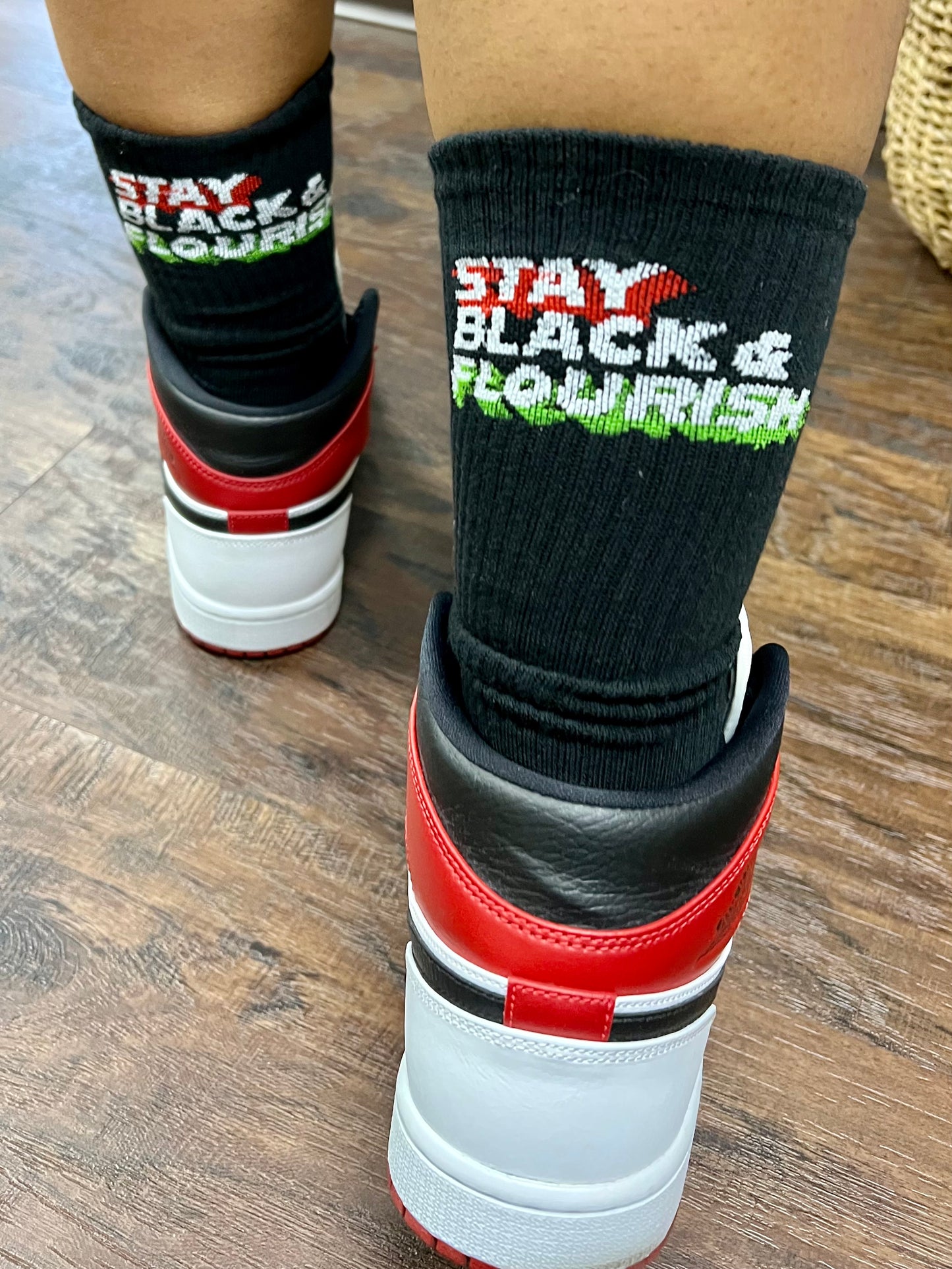 Stay Black and Flourish Socks 2 Pack