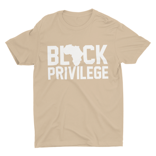 Black Privilege Unisex Tee (Tan)